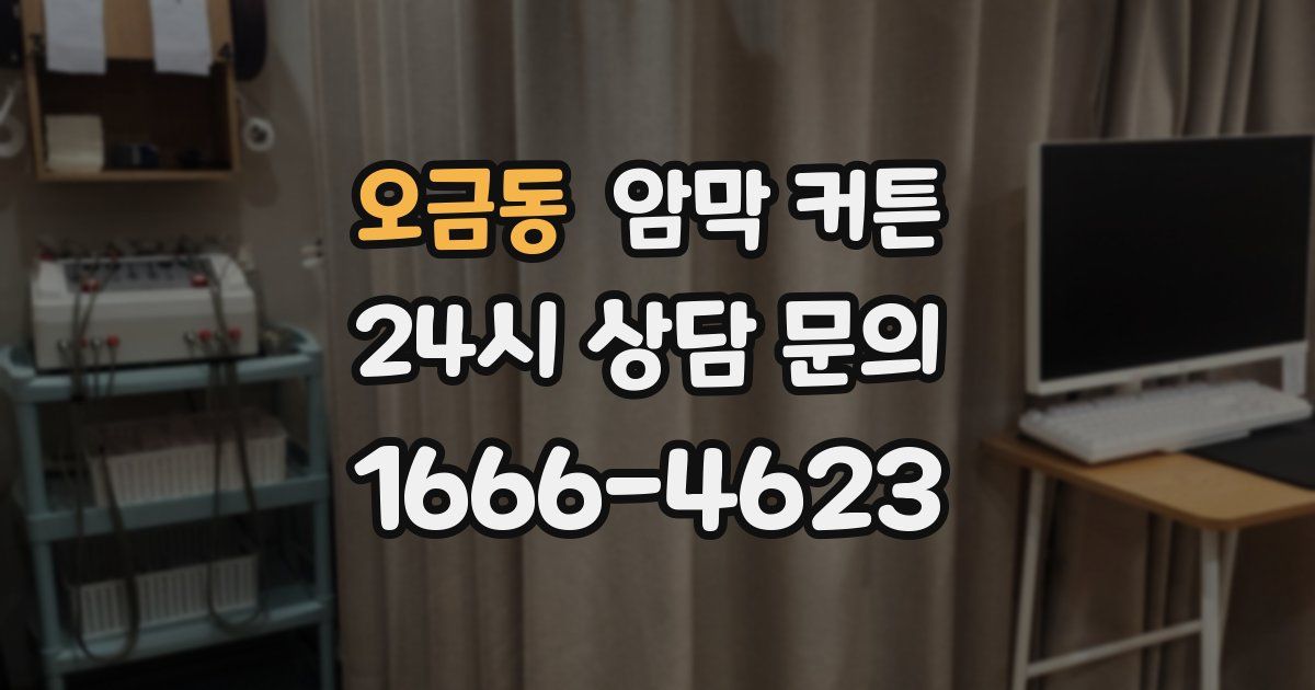 오금동 암막 커튼