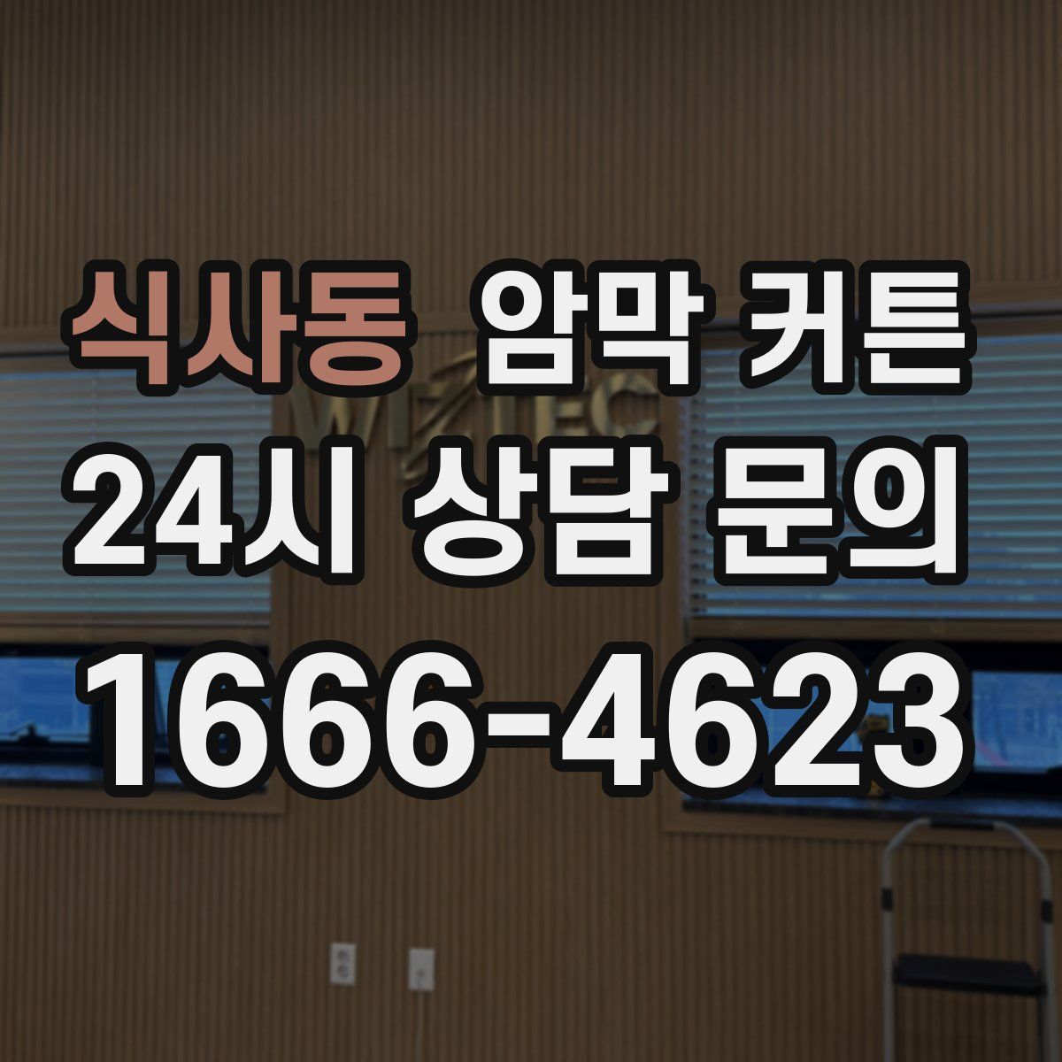 식사동 암막 커튼