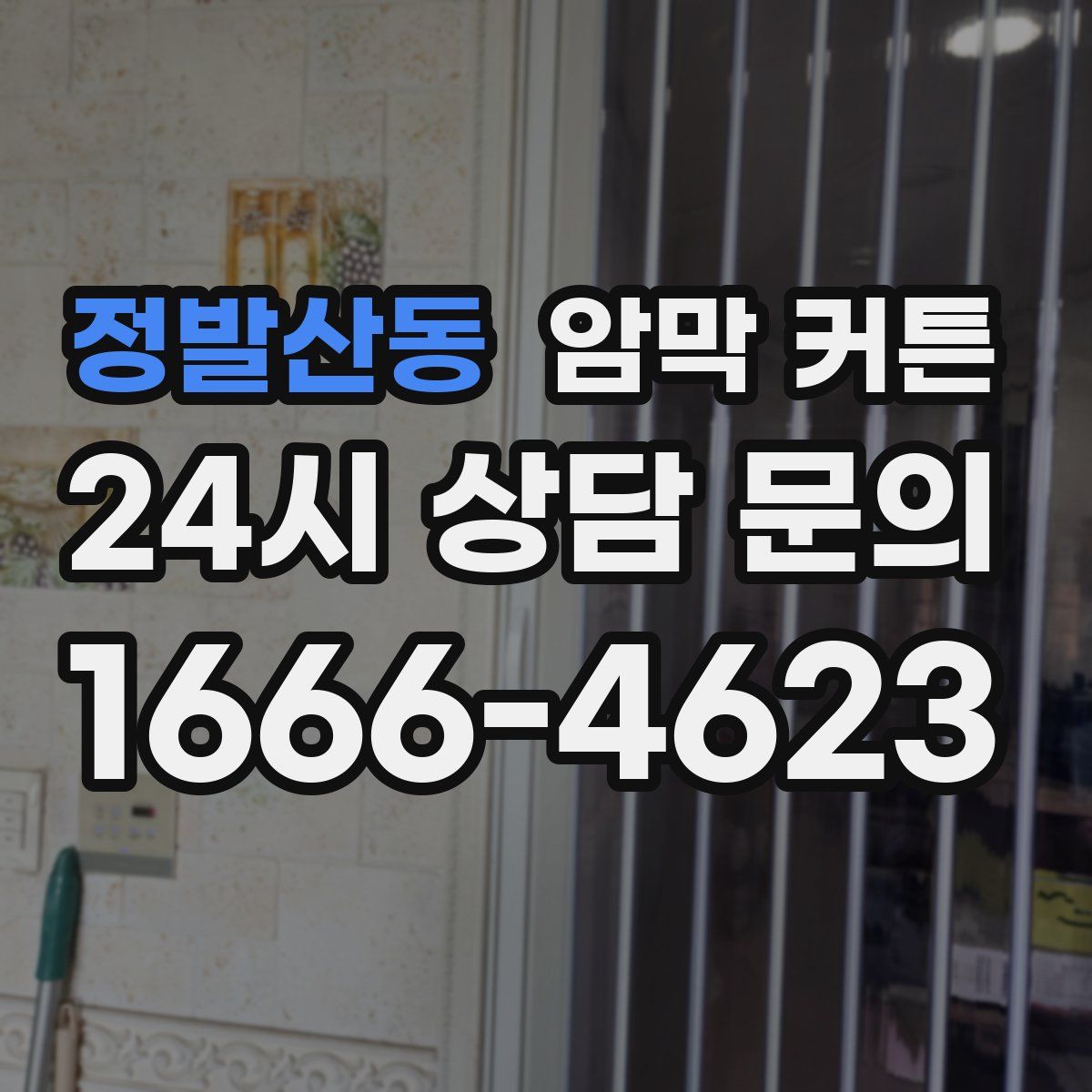 정발산동 암막 커튼