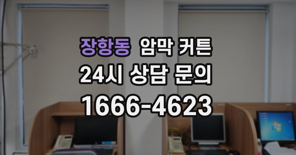 장항동 암막 커튼