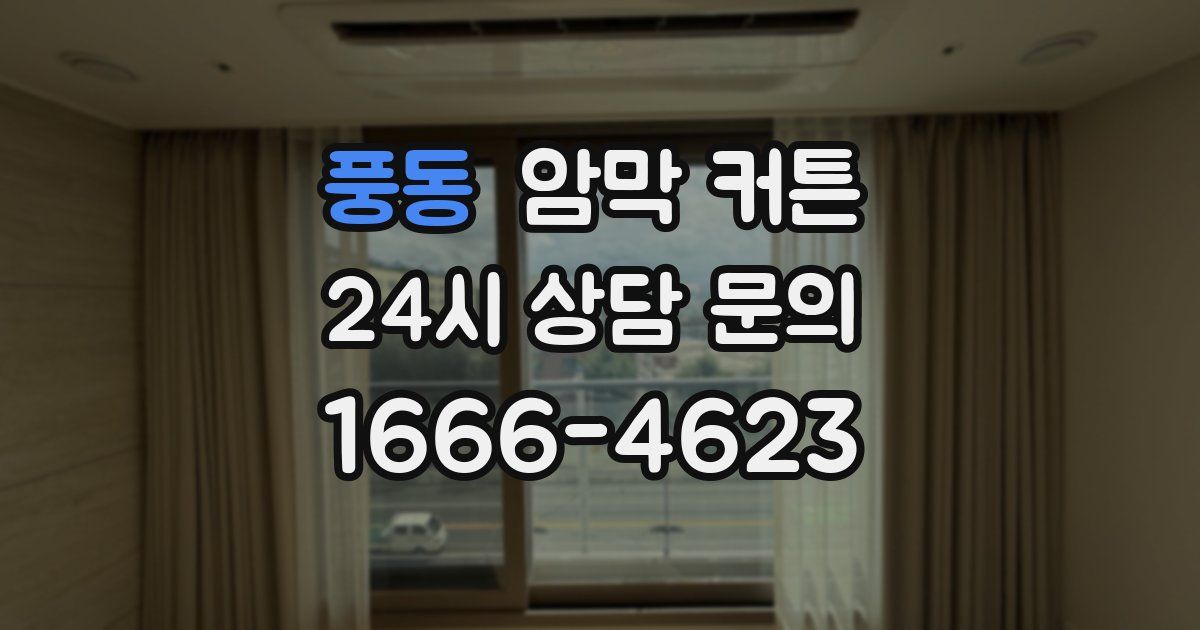 풍동 암막 커튼