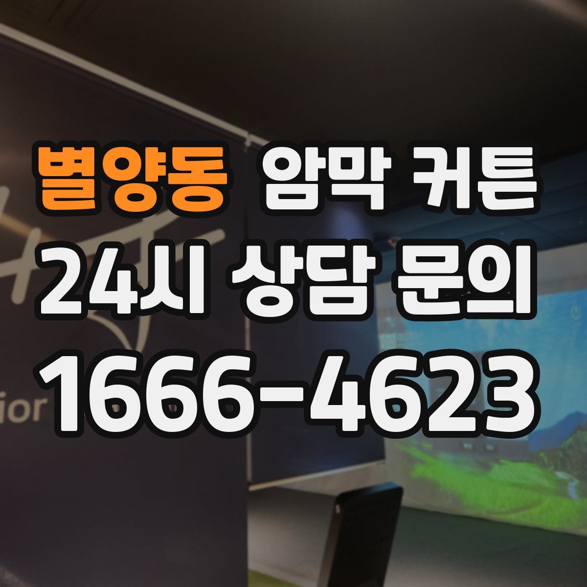 별양동 암막 커튼