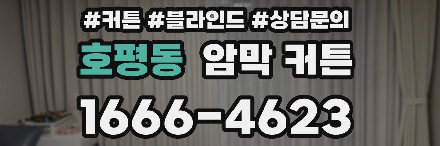 호평동 암막 커튼