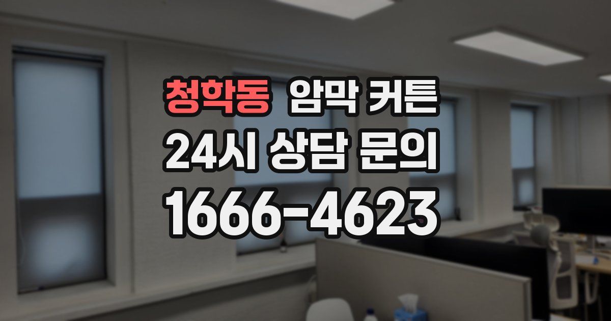 청학동 암막 커튼