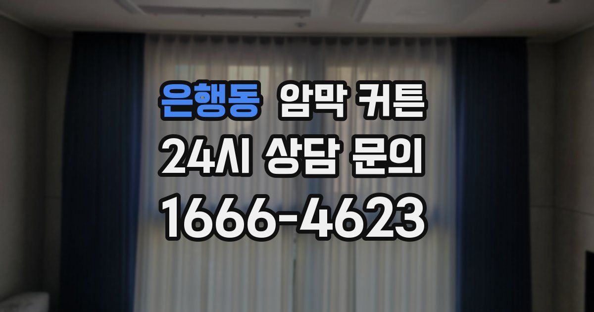 은행동 암막 커튼