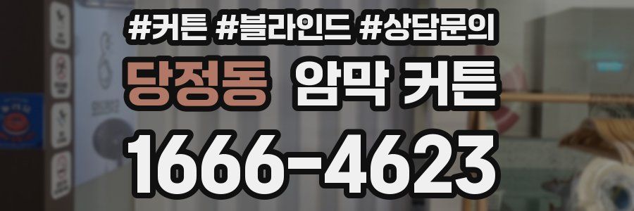 당정동 암막 커튼