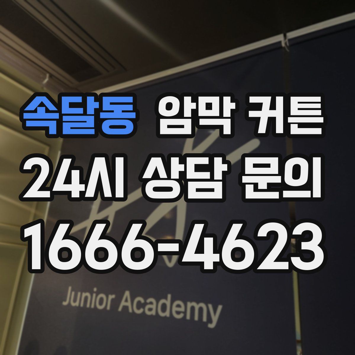 속달동 암막 커튼