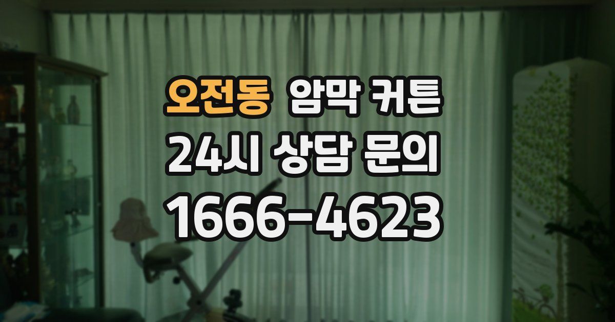 오전동 암막 커튼