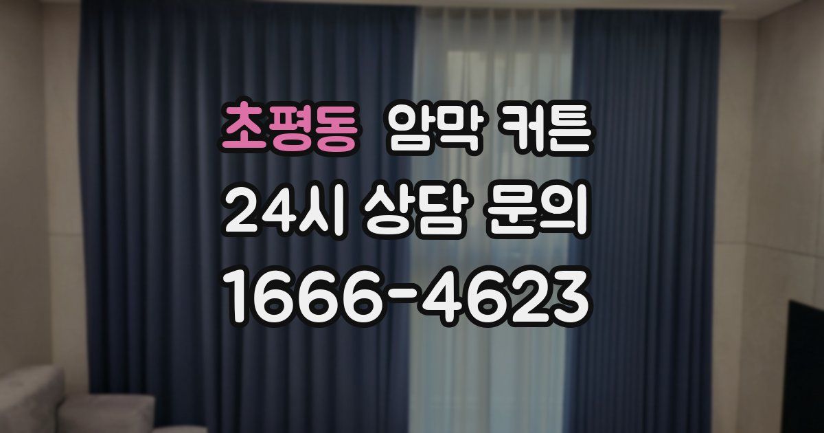 초평동 암막 커튼