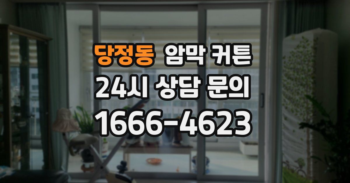 당정동 암막 커튼
