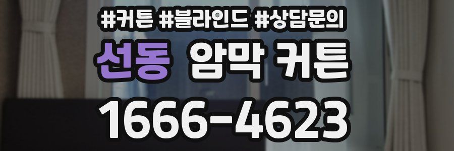 선동 암막 커튼