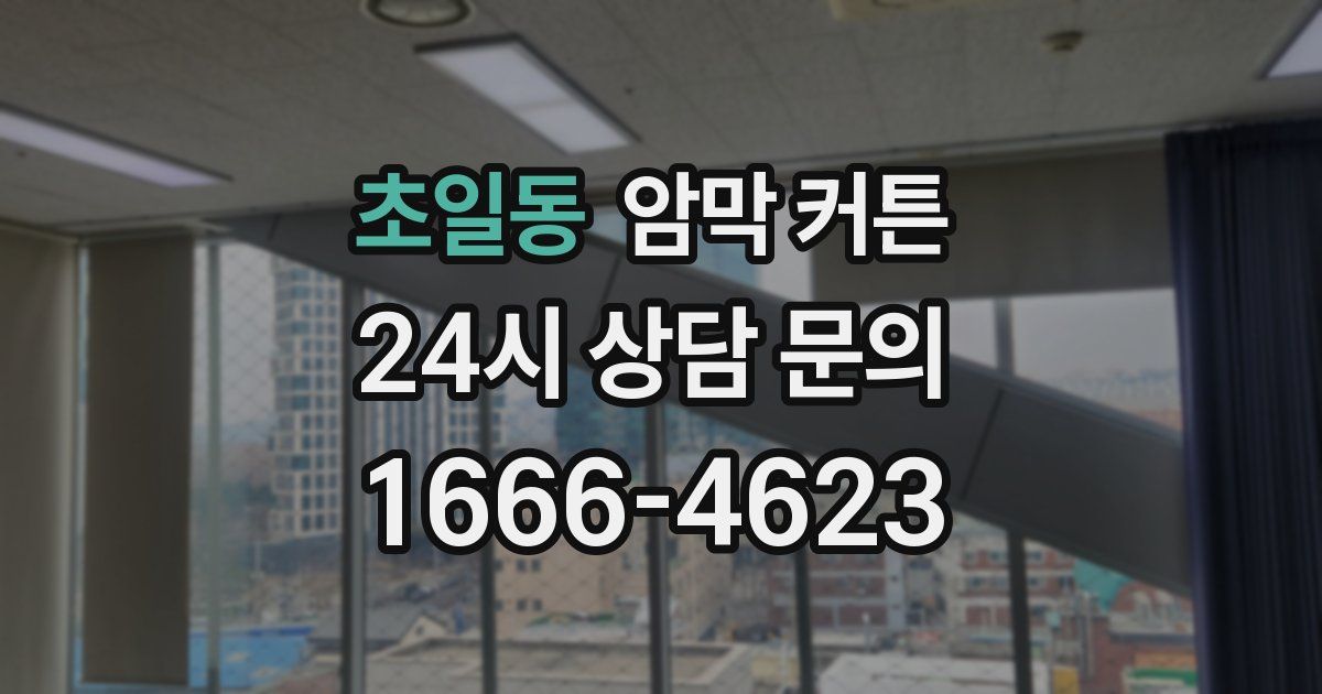 초일동 암막 커튼