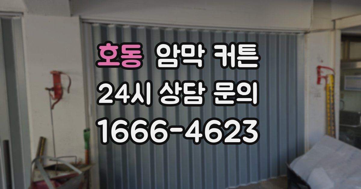 호동 암막 커튼