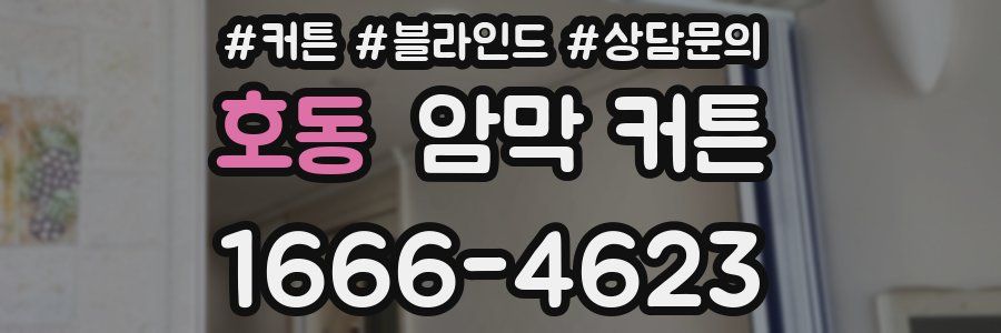 호동 암막 커튼