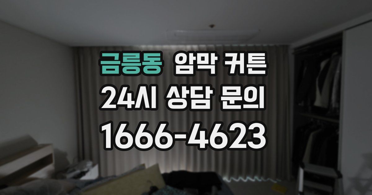 금릉동 암막 커튼