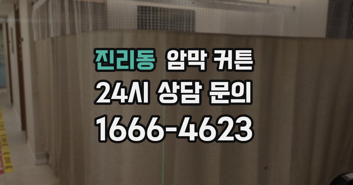 진리동 암막 커튼