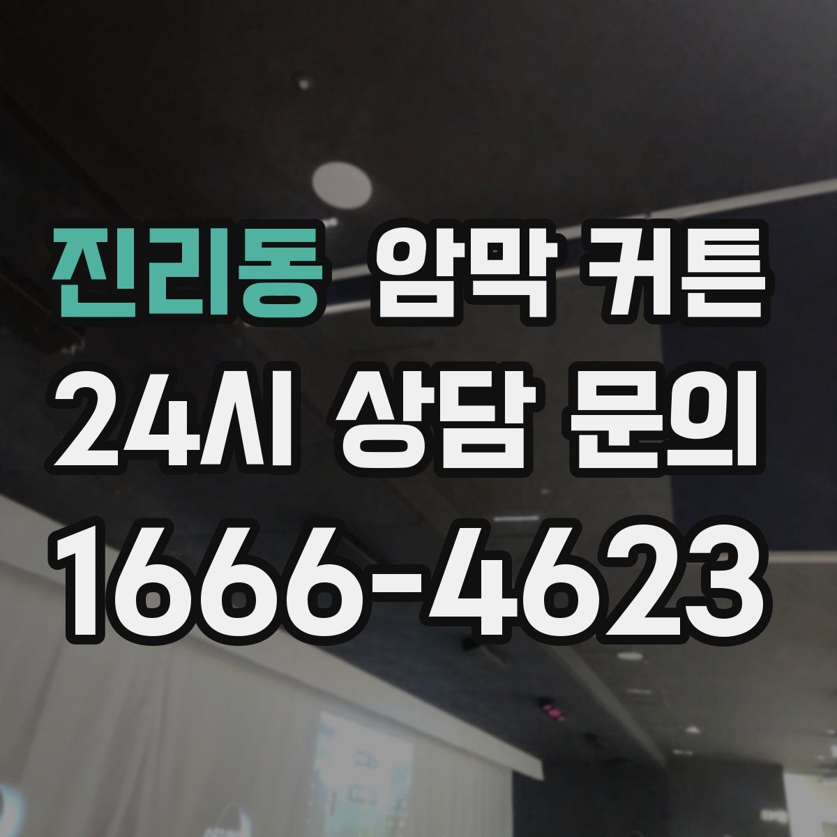 진리동 암막 커튼