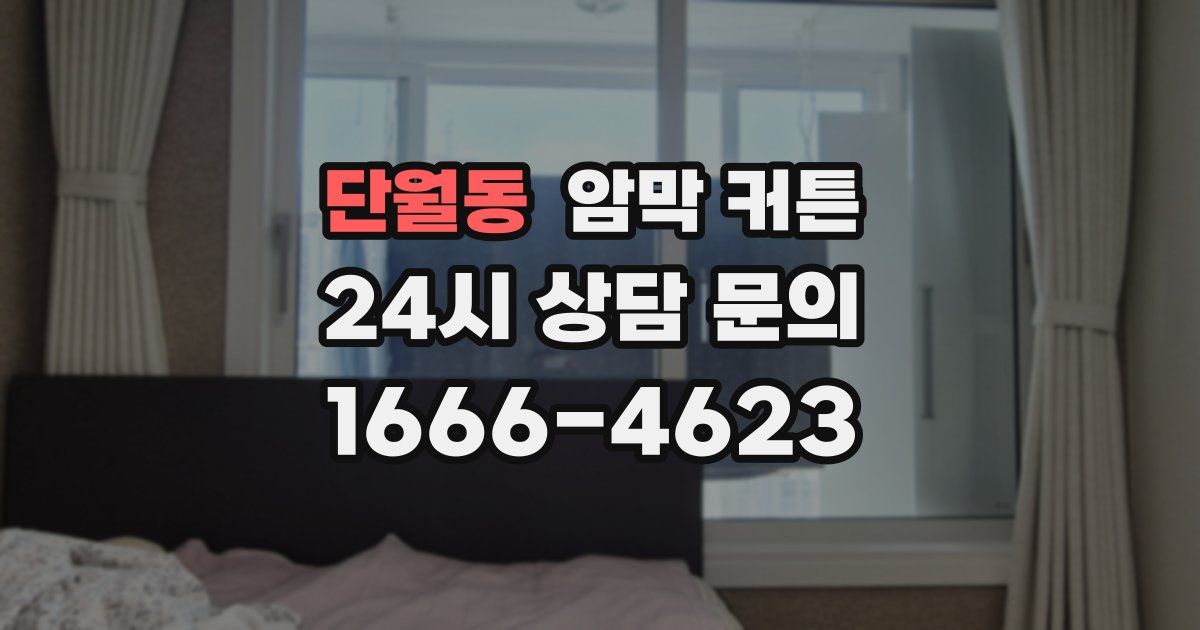 단월동 암막 커튼