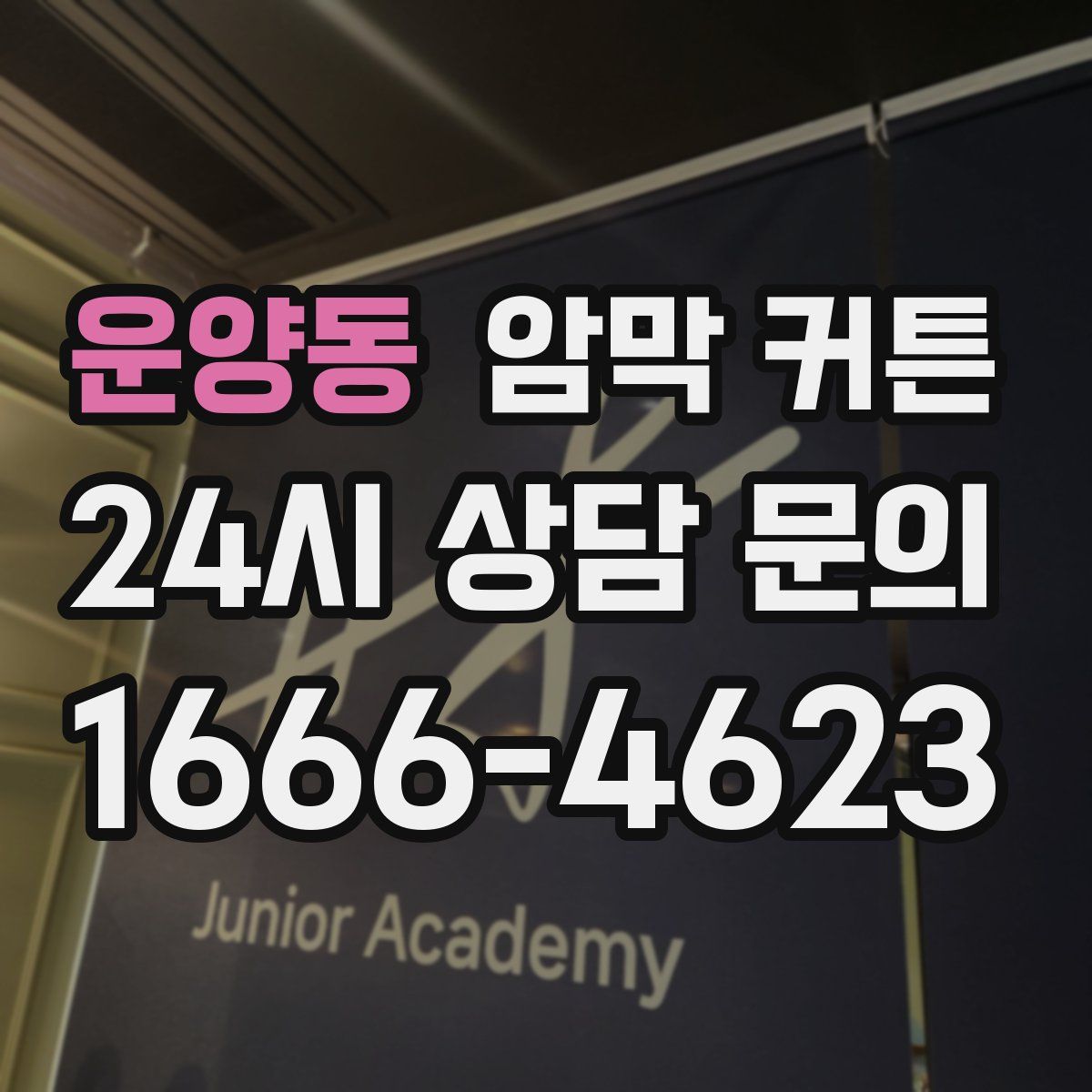 운양동 암막 커튼