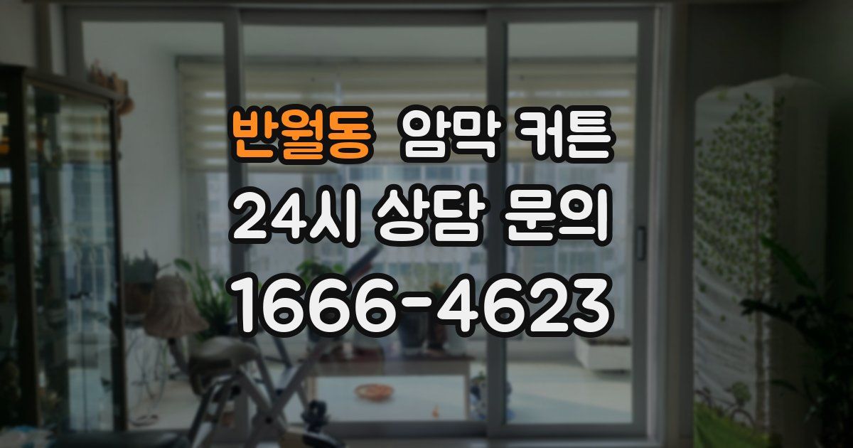 반월동 암막 커튼