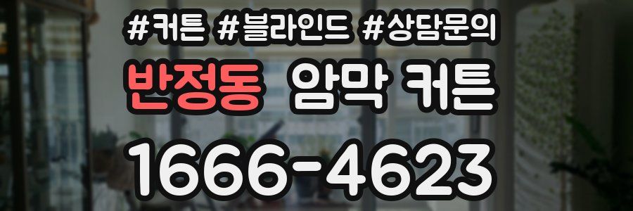 반정동 암막 커튼