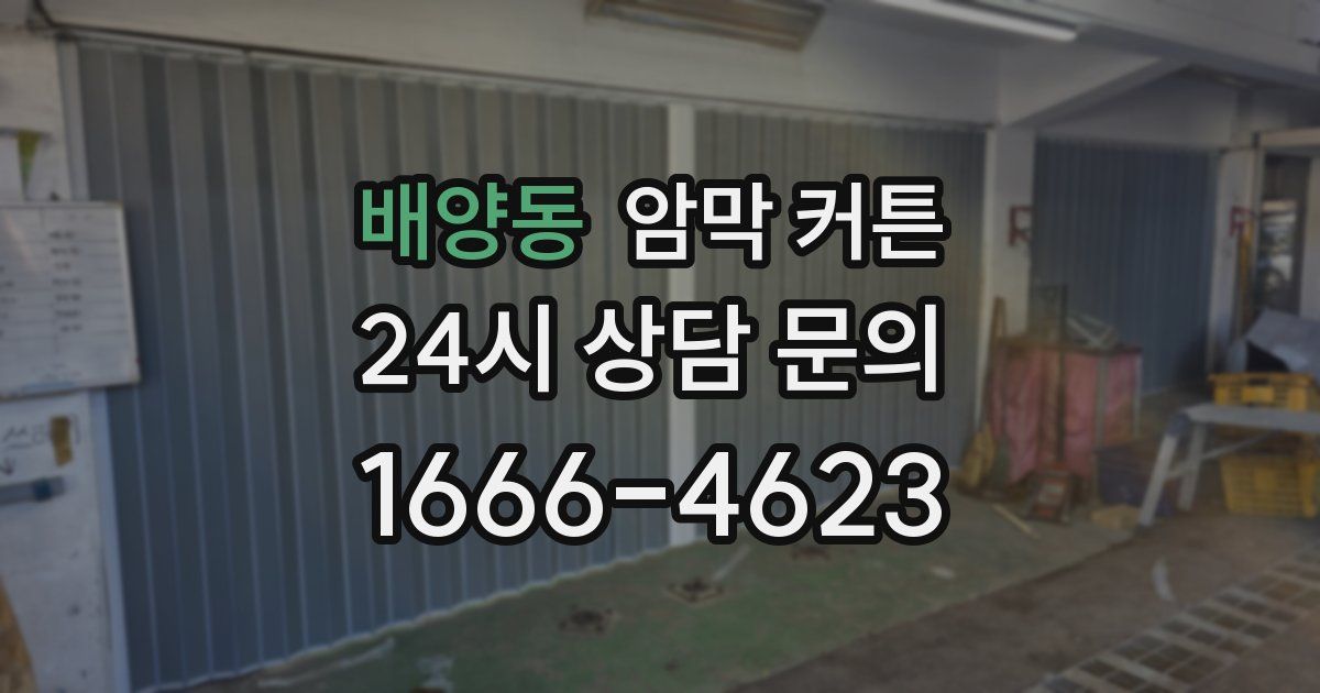 배양동 암막 커튼