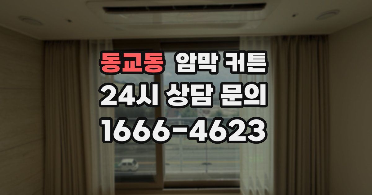 동교동 암막 커튼