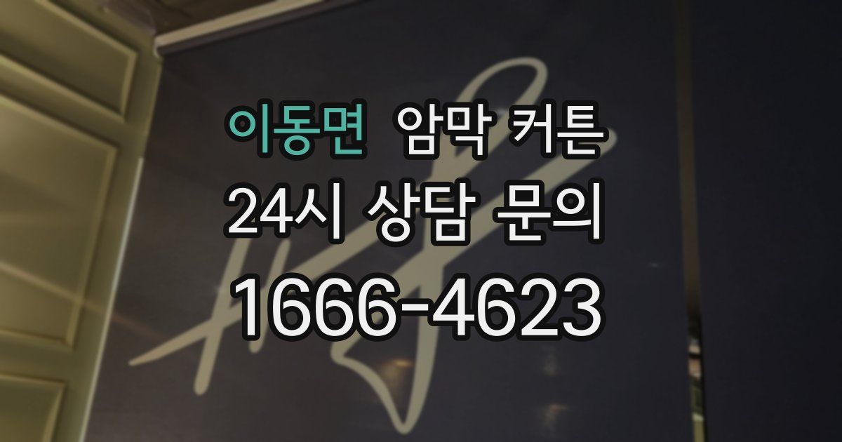 이동면 암막 커튼