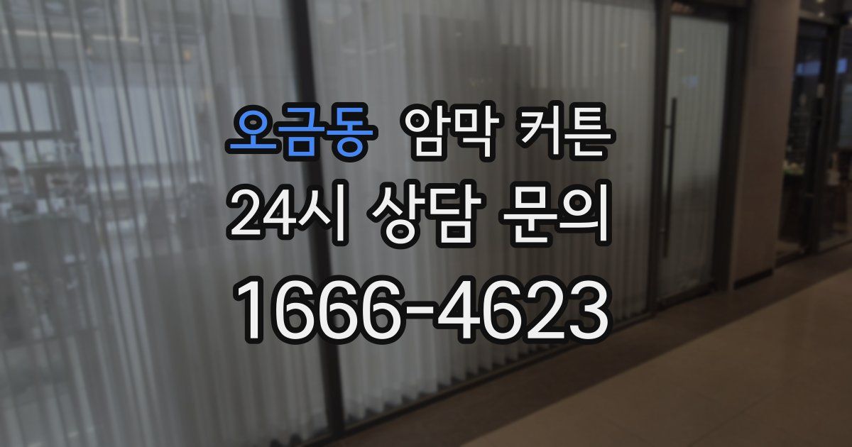 오금동 암막 커튼