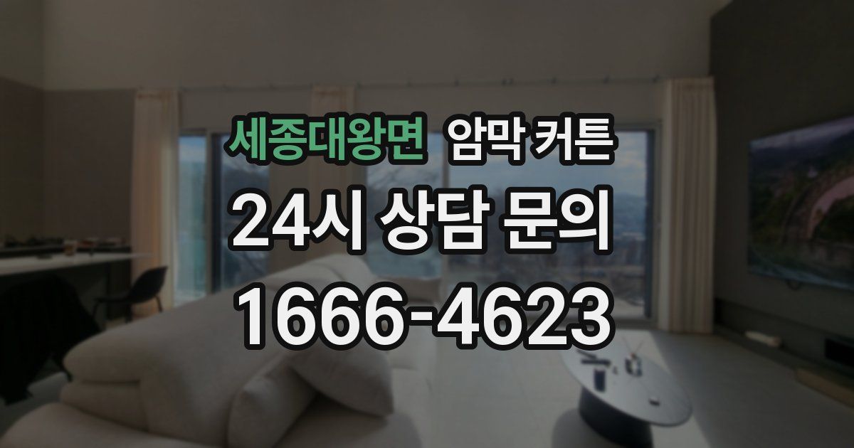 세종대왕면 암막 커튼