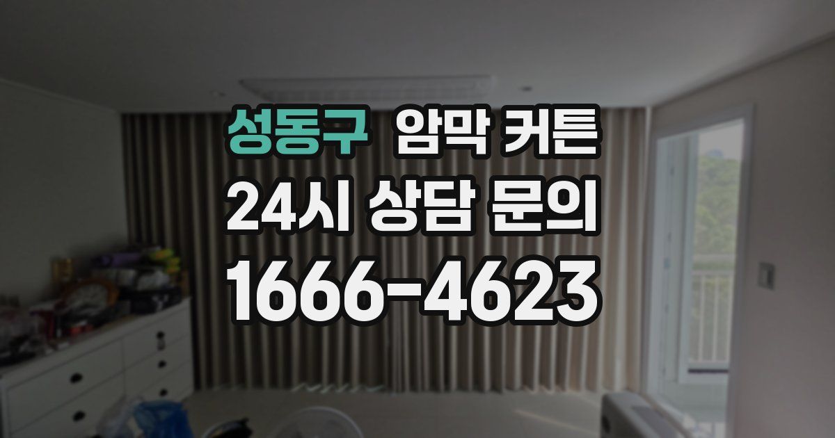 성동구 암막 커튼