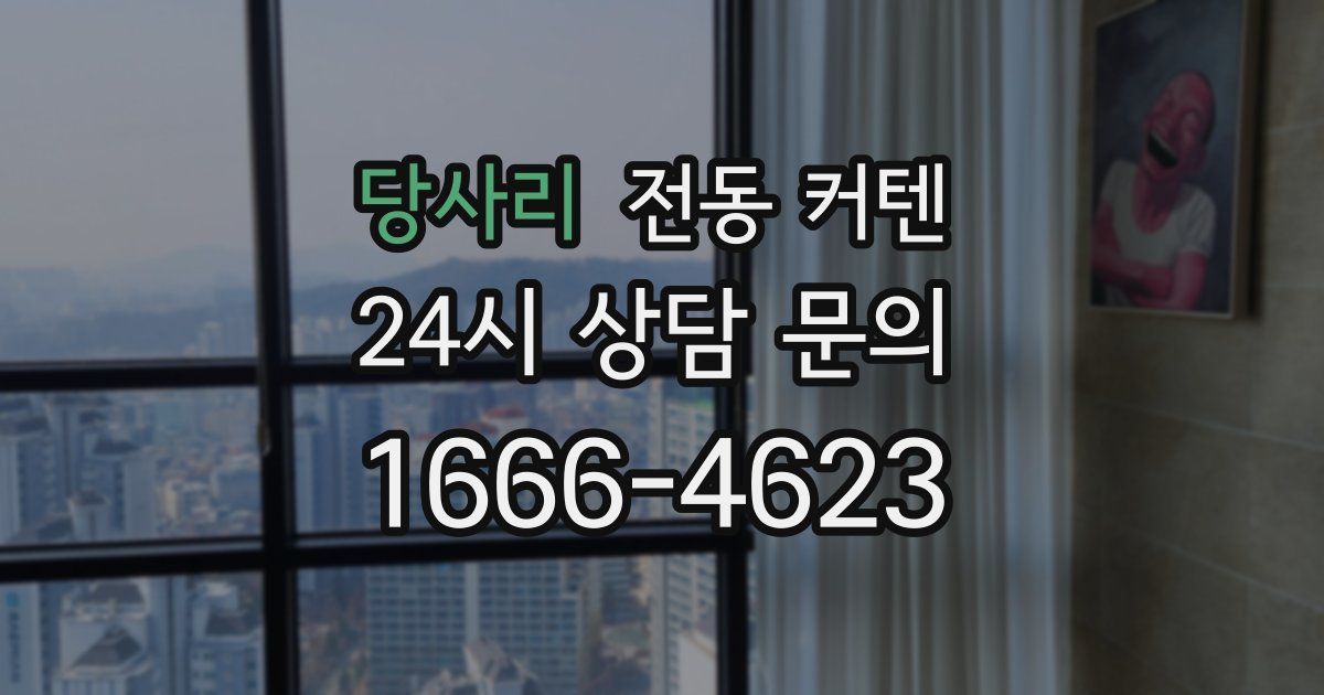 당사리 전동 커텐