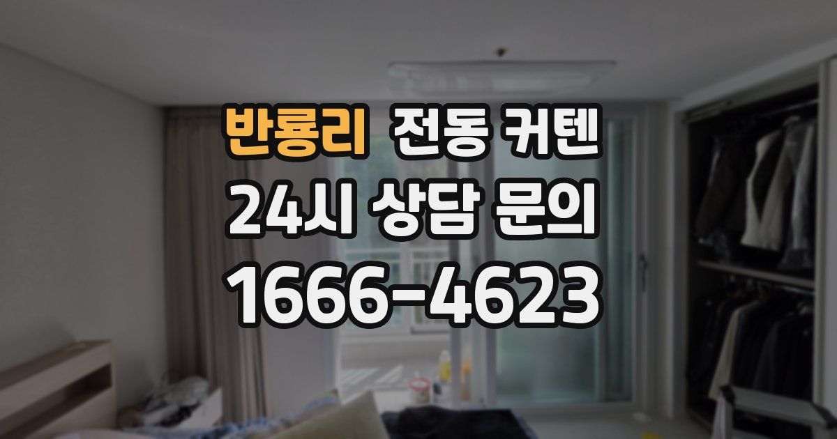 반룡리 전동 커텐