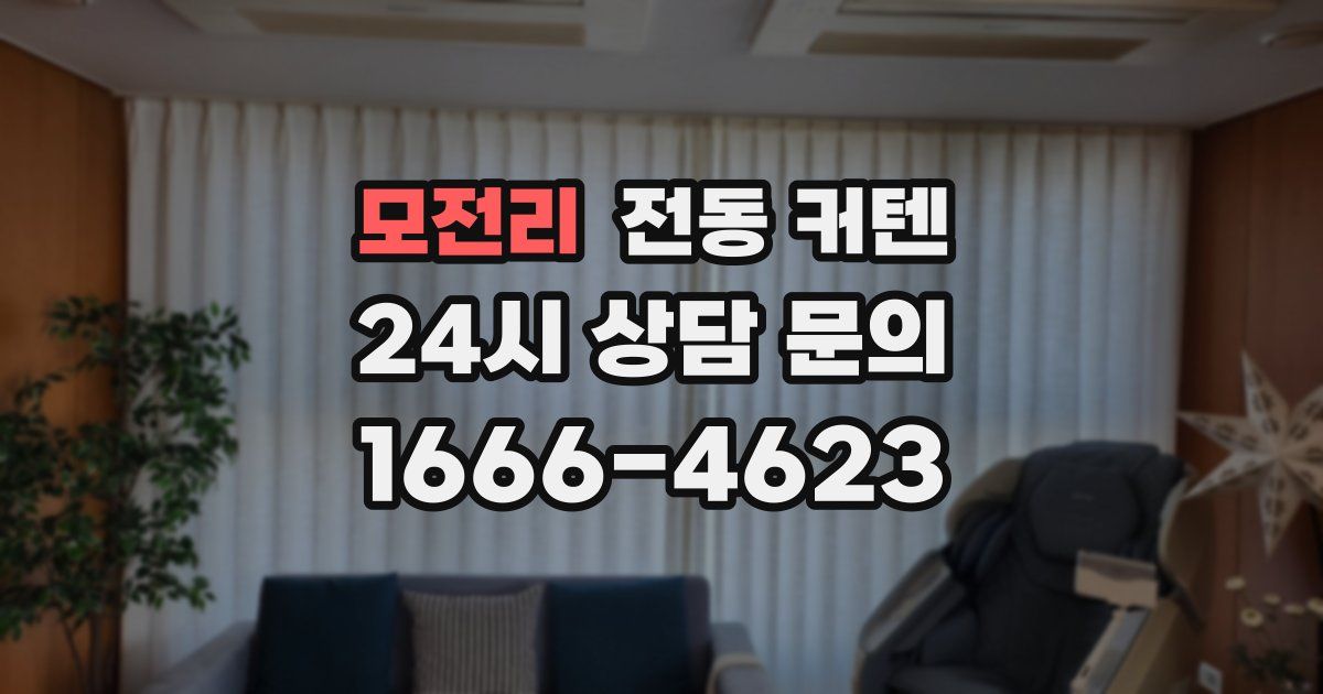 모전리 전동 커텐