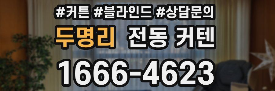 두명리 전동 커텐
