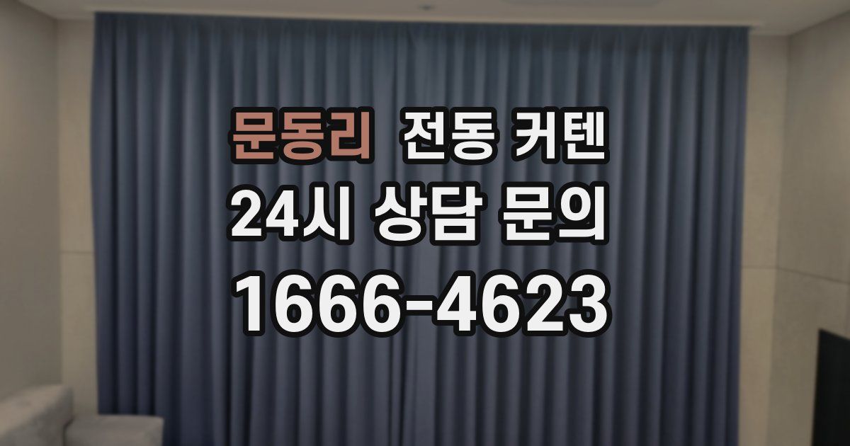 문동리 전동 커텐