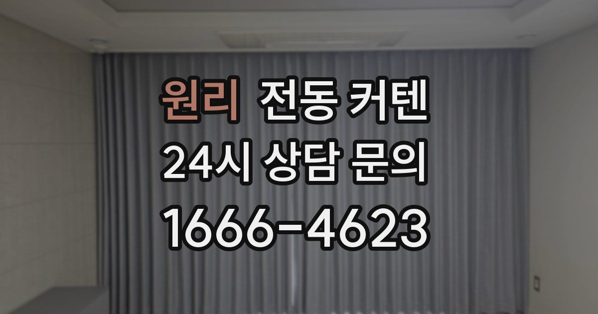 원리 전동 커텐