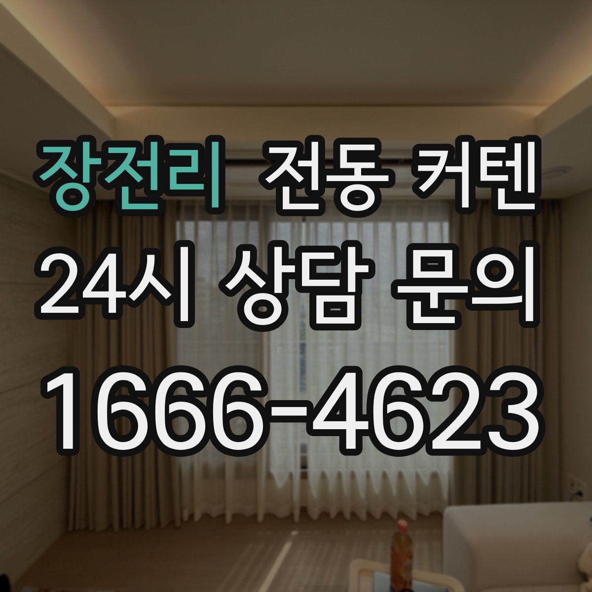장전리 전동 커텐