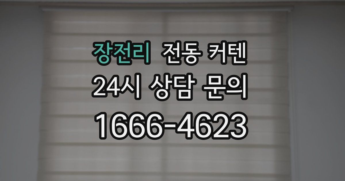 장전리 전동 커텐