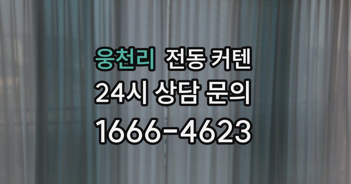 웅천리 전동 커텐