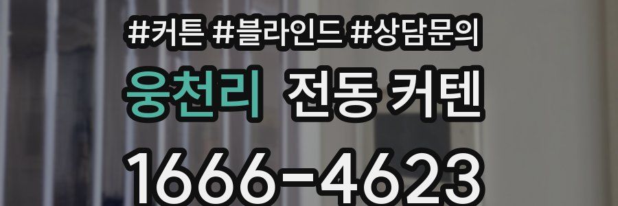 웅천리 전동 커텐