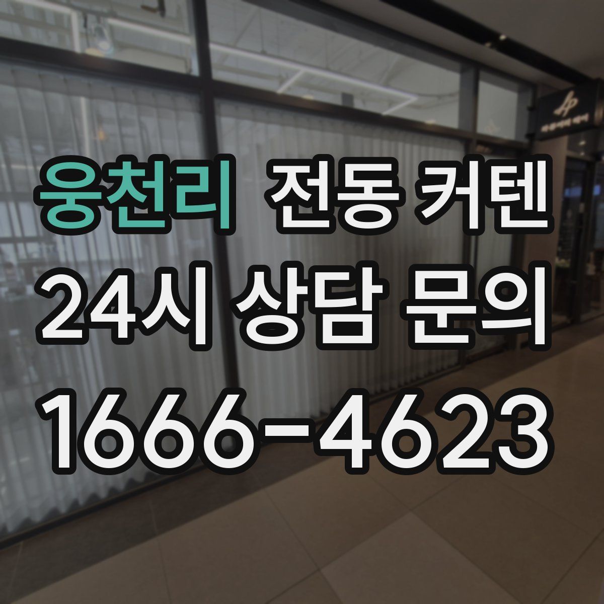 웅천리 전동 커텐