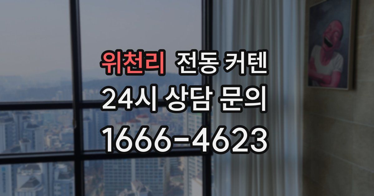 위천리 전동 커텐