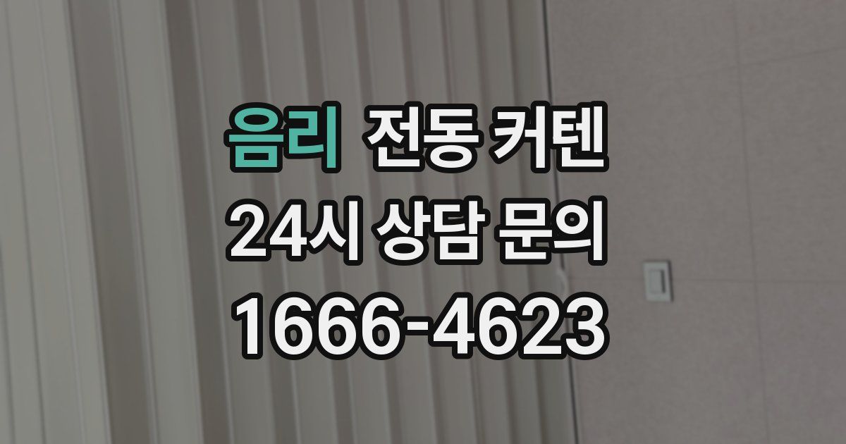 음리 전동 커텐