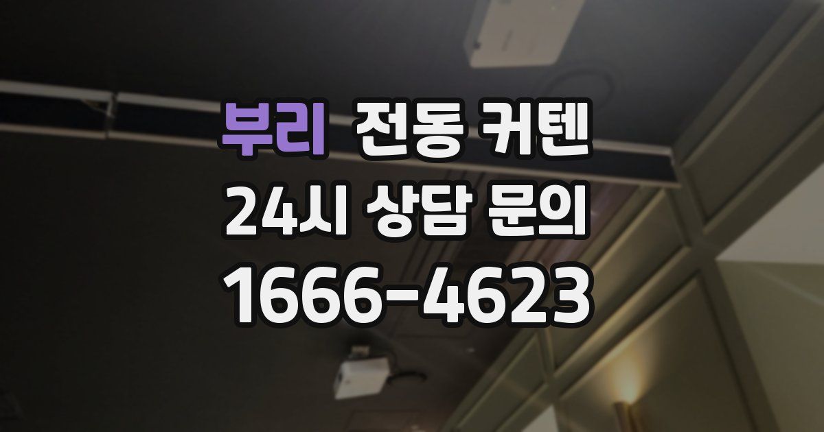 부리 전동 커텐