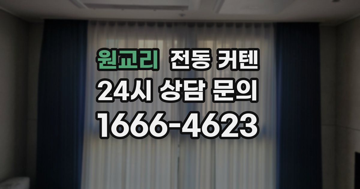 원교리 전동 커텐