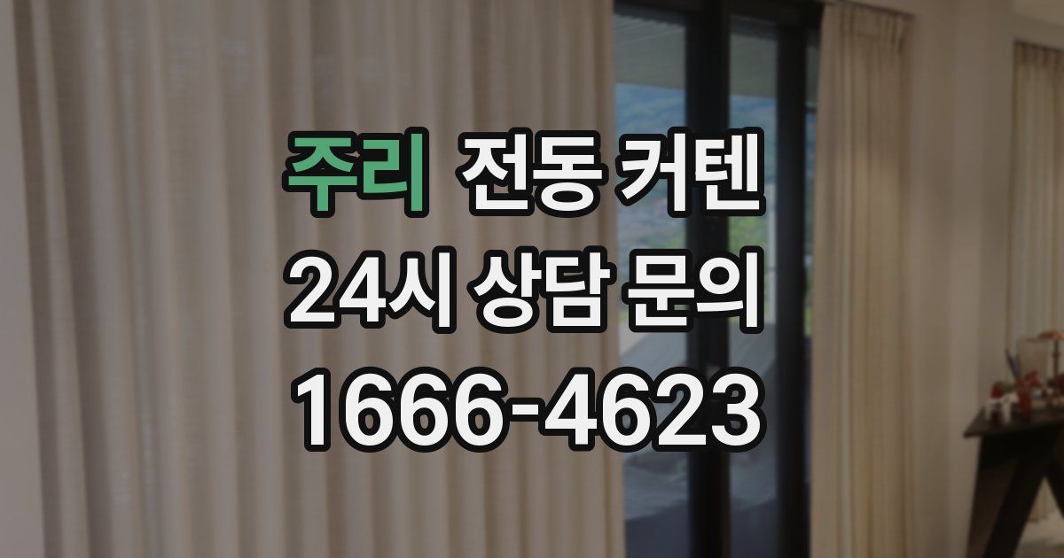 주리 전동 커텐
