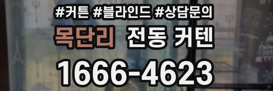 목단리 전동 커텐