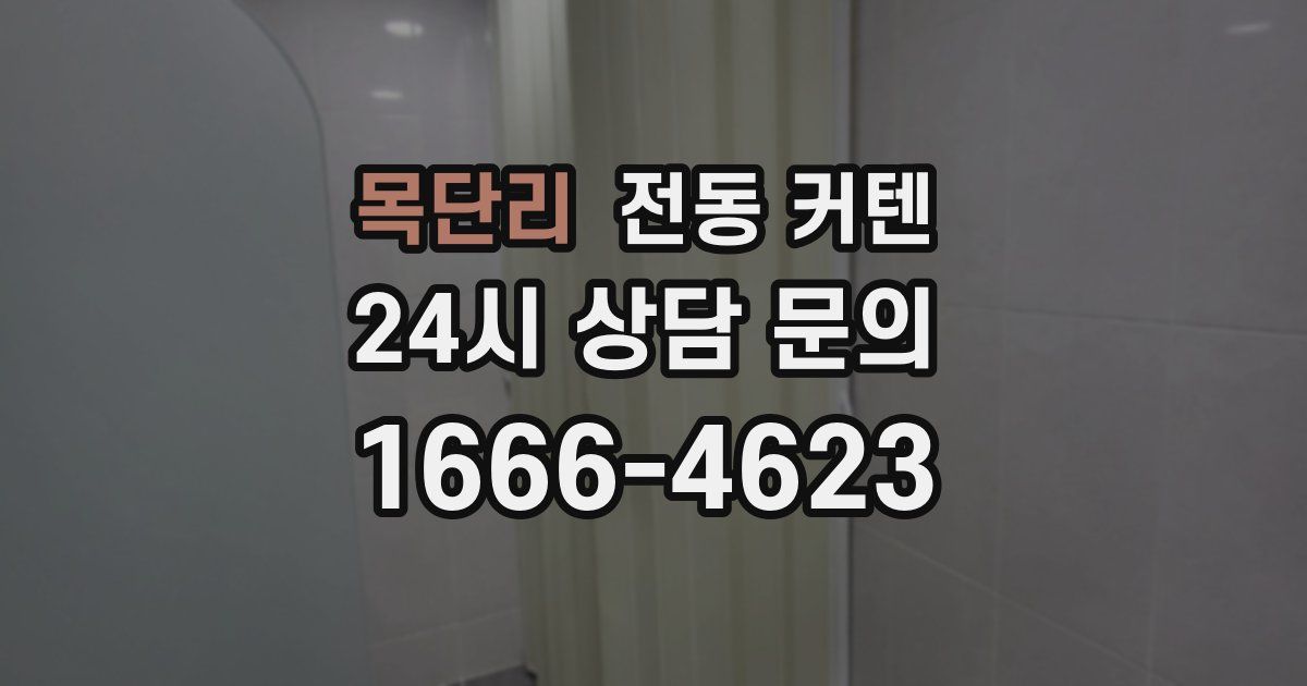 목단리 전동 커텐