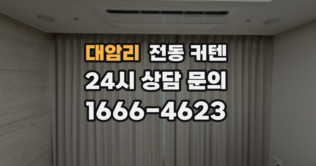 대암리 전동 커텐